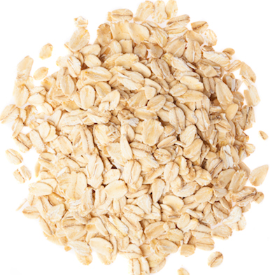 heap os oats on a white background